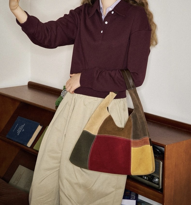 Muva Town Bag- Túi da bò phố cổ điển