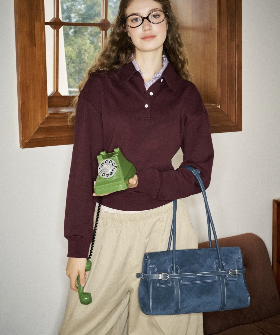 Muva Town Bag- Túi da bò phố cổ điển