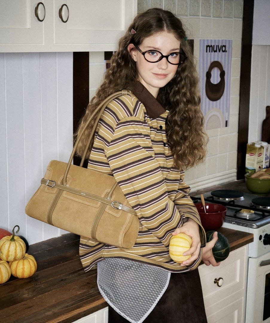 Muva Town Bag- Túi da bò phố cổ điển